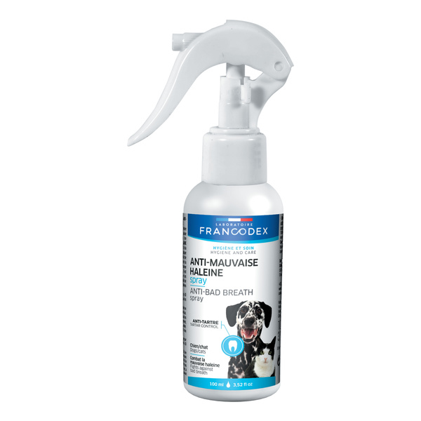 FRANCODEX Spray dla psów i kotów przeciwko nieprzyjemnemu oddechowi 100 ml