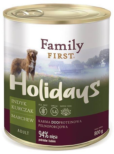 Family First INDYK kurczak marchewka 800g