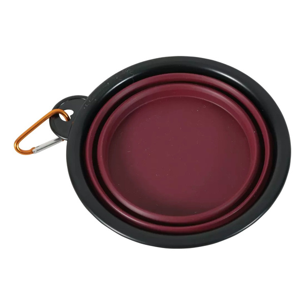 ZOLUX Składana miska dla psa BIVOUAK 450 ml czerwona