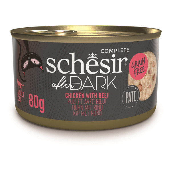 Schesir After Dark karma mokra dla kota pasztet z kurczaka z wołowiną 80 g