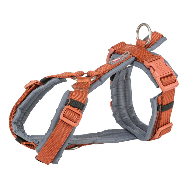 Trixie Premium trekking, szelki, dla psa, rdzawe/grafit, S: 36-44 cm/15 mm