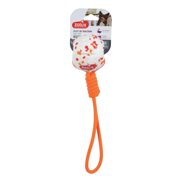 ZOLUX Wytrzymała piłka ze sznurem dla psa do przeciągania ETPU