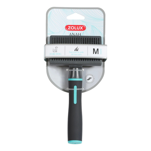 ZOLUX Szczotka dla psa z wysuwanymi igłami ANAH M średnia
