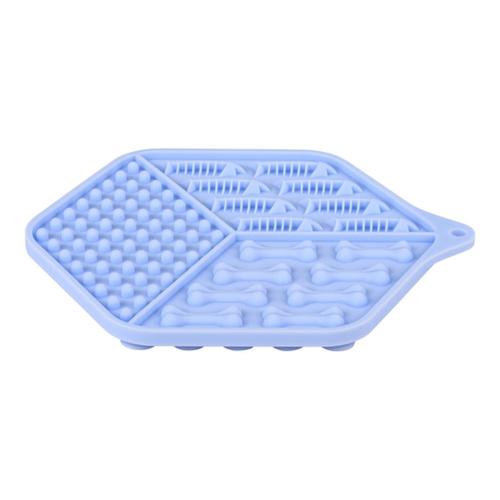 ZOLUX Silikonowa mata do lizania dla kota niebieska 18,5x15,5 cm