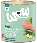 WOW Pute - indyk z cukinią i mniszkiem lekarskim (800g)
