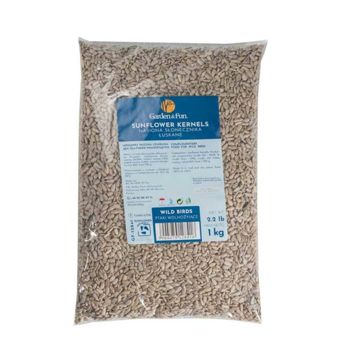 GF Nasiona słonecznika łuskane dla ptaków wolnożyjących 1kg