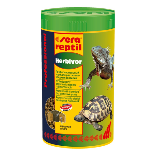 Sera Reptil Professional Herbivor Nature 250 ml granulat - gady pokarm uzupełniający