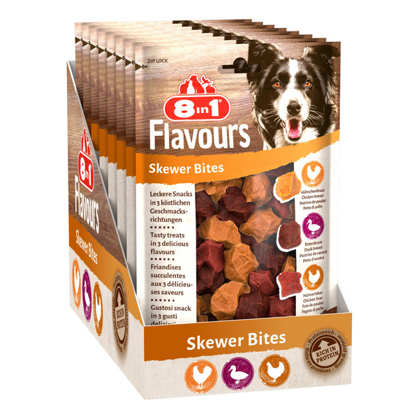 8in1 Przysmak dla psa mięsne kąski FLAVOURS i 100g