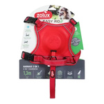 ZOLUX Szelki dla psa ze smyczą automatyczną Easyride M czerwone