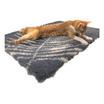 ZOLUX Dry bed posłanie izolujące dla psa wzór roślinny 75x95 cm kol. grafit