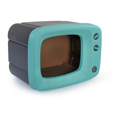 CAMON DRAPAK RETRO TV ZIELONY 50X32X36h AC201