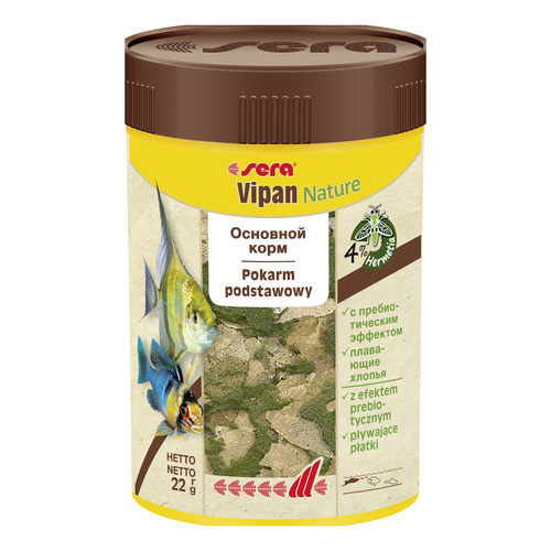 Sera Vipan Nature 100 ml płatki - pokarm premium