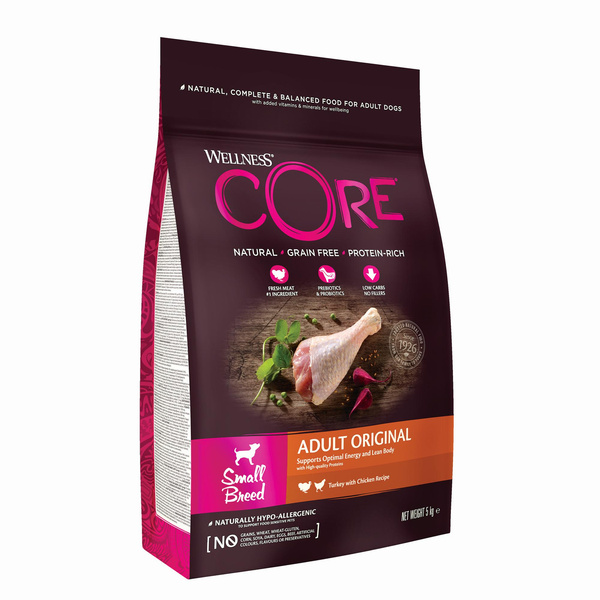 Wellness Core Small Breed Original karma sucha dla dorosłych psów małych ras indyk i kurczak 5kg