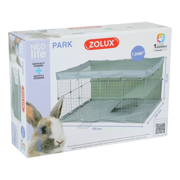ZOLUX Wybieg dla królika Neopark NEOLIFE kol.zielony 140x105x70