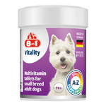 8in1 Vitality Multiwitaminy dla psów małych ras - 70tb