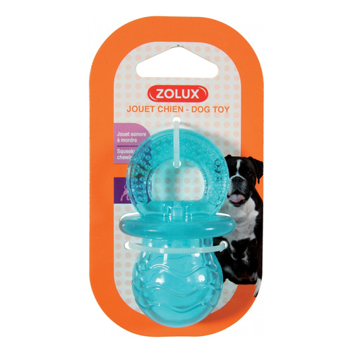 ZOLUX Zabawka dla psa smoczek TPR POP 7.5 cm kol. turkusowy