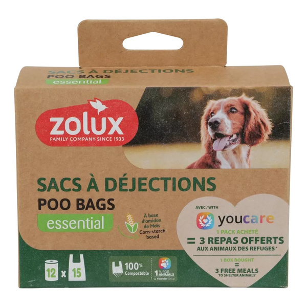 ZOLUX Ekologiczne woreczki na odchody x12