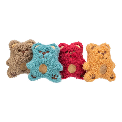 Trixie Miś, zabawka, dla kota, plusz, 8 cm, z kocimiętką