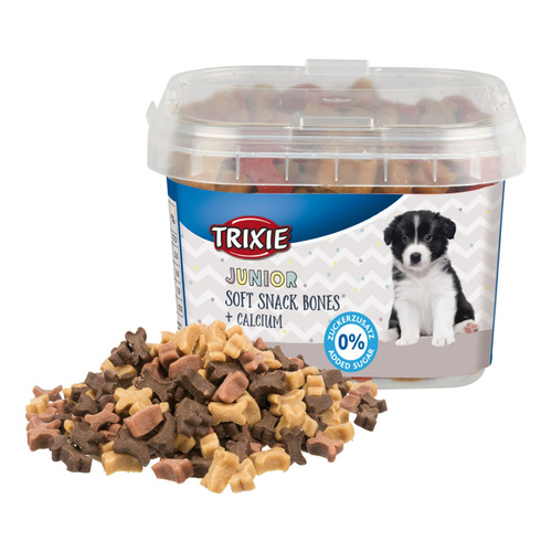 Trixie Miękki przysmak Junior Soft Snack Bones z wapniem 140g
