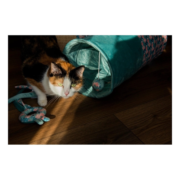ZOLUX Zabawka dla kota królik zawieszany na drzwiach,liście ETHICAT 59,5 cm