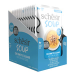 Schesir Soup karma mokra dla kotów zupa tuńczyk z kalmarami 40 g