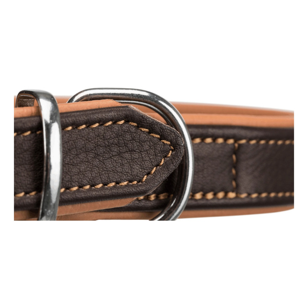Trixie Obroża Active Comfort, XS-S: 21-32 cm/25 mm, brązowa/jasnobrązowa