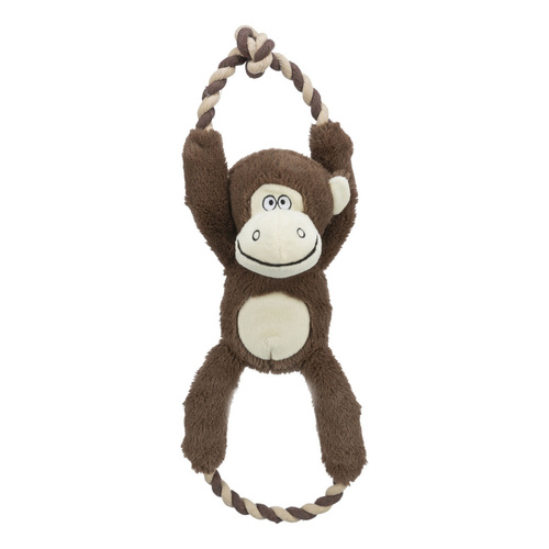 Trixie Małpka zabawka dla psa plusz/lina 40cm z dźwiękiem