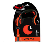 FLEXI Smycz automatyczna dla psa XTREME L taśma 8 m kol. pomarańczowy