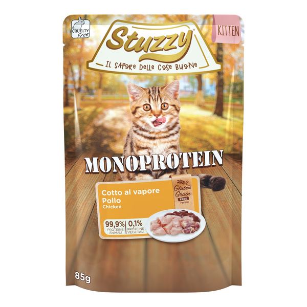 Stuzzy Monoprotein karma mokra dla kociąt świeży kurczak 85 g