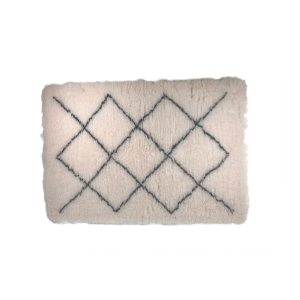 Zolux Dry bed posłanie izolujące dla psa wzór berberyjski 75x95 cm beż