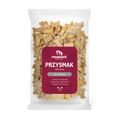 Recosnack Przysmak ze strusia dla psa 100g
