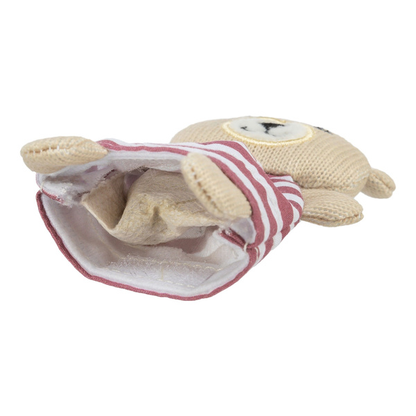 Trixie Miś, zabawka, dla kota, materiał, 12 cm, z kocimiętką
