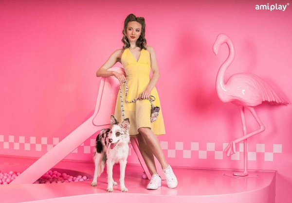 amiplay Torebka na worki na odchody BeHappy Flamingo