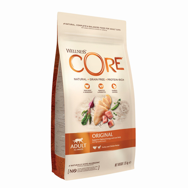 Wellness Core Original karma sucha dla dorosłych kotów indyk i kurczak 1,75kg