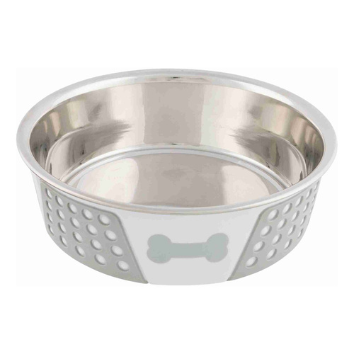 Trixie Miska metalowa dla psa kota szara 1,4L