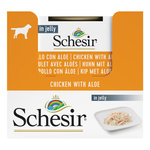 Schesir Karma mokra dla psa kurczak z aloesem w galarecie 150 g