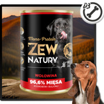 Mokra Karma Dla Psa Wołowina Puszka 800g Zew Natury MONO-PROTEIN