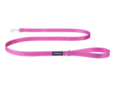 SMYCZ ODBLASKOWA Reflective L 150cm/2cm RÓZOWA