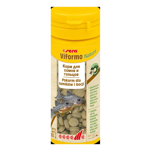 Sera Viformo Nature 50 ml tabl. - pokarm dla bocji i ryb sumokształtnych