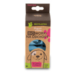 STARCHBAG Kompostowalne BIOworki na odchody 8 rolek x 15szt, kol. błękit