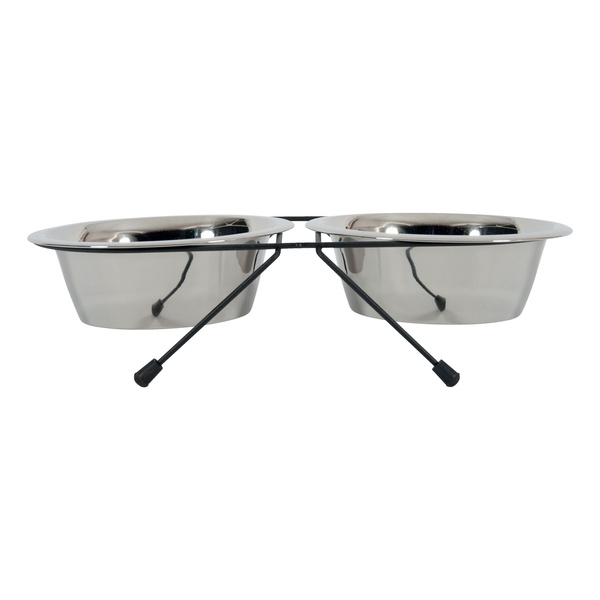 ZOLUX Miski dla psa na stojaku metalowym INOX 2 szt. 700 ml