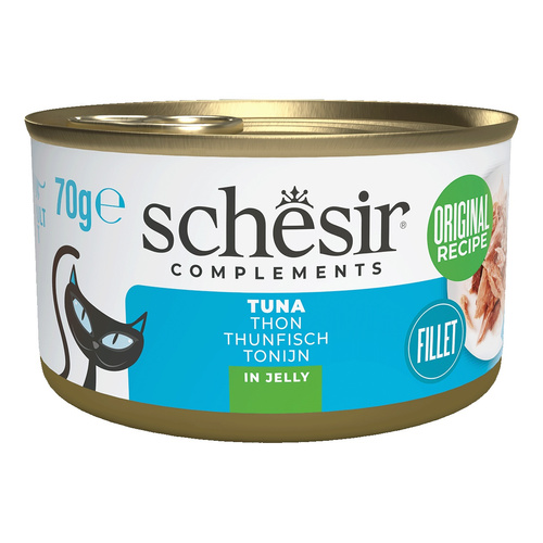 Schesir Complements karma mokra dla kotów tuńczyk w galarecie 70 g
