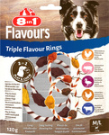 8in1 FLAVOURS Triple Flavour Rings M/L przysmak dla psa 120g