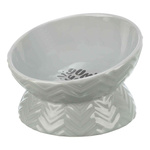 Trixie Miska podwyższona, dla psa, ceramika, szara, 0.35 l/17 cm