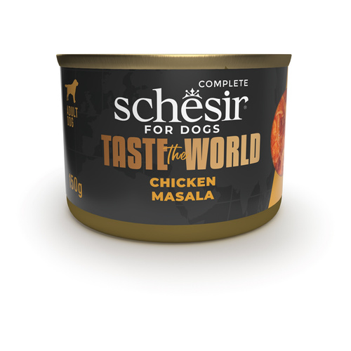 Schesir Taste the world karma mokra dla psów kurczak masala 150 g