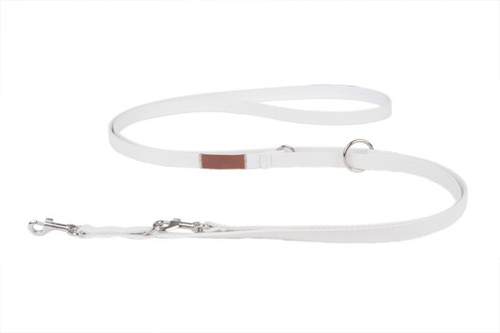 amiplay Smycz regulowana 6in1 New York M 100-200x1,5cm Biały