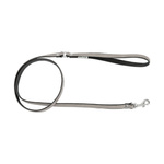 Barry King Smycz skórzana dla psa, szary/czarny, XS-S, 12mm/120cm