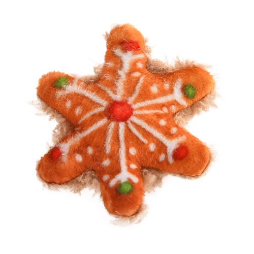 Barry King Zabawka dla kota, śnieżynka, 7x6cm, piszcząca