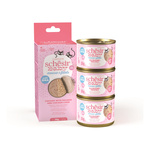 Schesir Baby Mousse multipack karma mokra dla kociąt mus z rozdrobnionym kurczakiem i łososiem 3x55 g