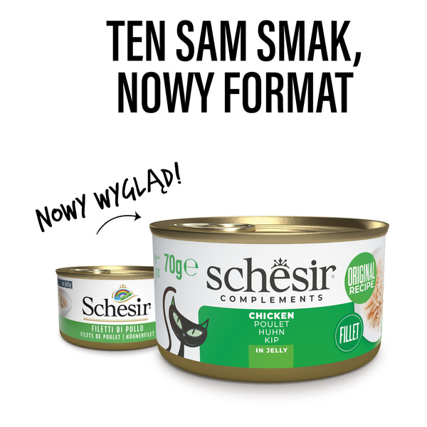 Schesir Complements karma mokra dla kotów kurczak w galarecie 70 g